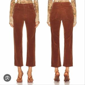 MOTHER Denim The Tomcat Ankle Pant Sz 27 Hopscotch Friar Brown